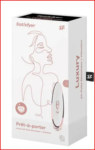 Satisfyer Luxury Pret-A-Porter White Clitoral Vibrator - SP BOUTIQUE