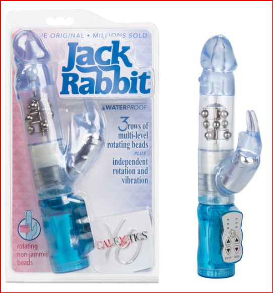 Waterproof Jack Rabbit Vibrator - 3 Vibration Speeds, Reversible Rotation & Clitoral Teaser, 4.75" - SP BOUTIQUE
