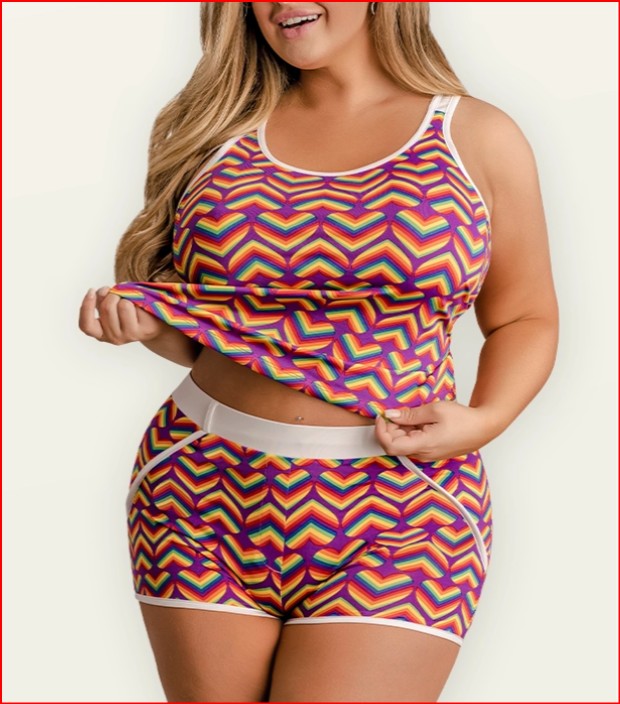 Ensemble débardeur et short Magic Silk Pride
