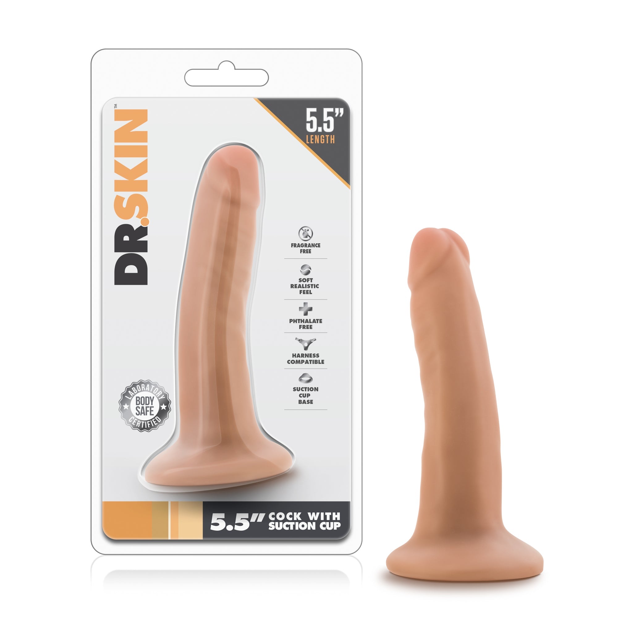 Dr. Skin - 5.5 Inch Cock with Suction Cup BLUSH