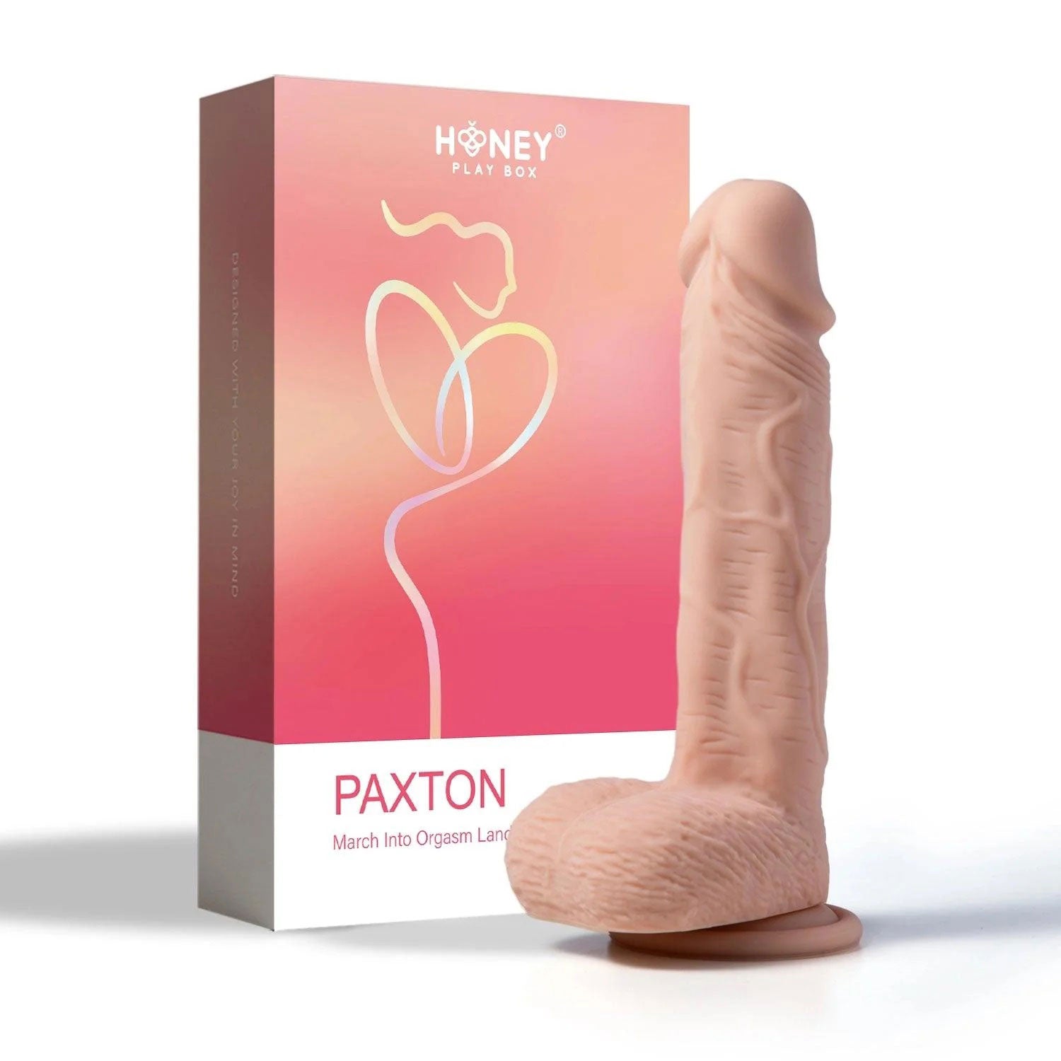 Paxton-App Controlled 7.5" Realistic Thrusting Penetrator Dildo HONEY PLAY BOX