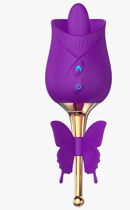 G-Spot Rose Massager with Tongue Licking SP BOUTIQUE