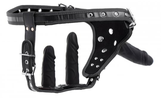Double Penetration Strap On Harness XR BRAND