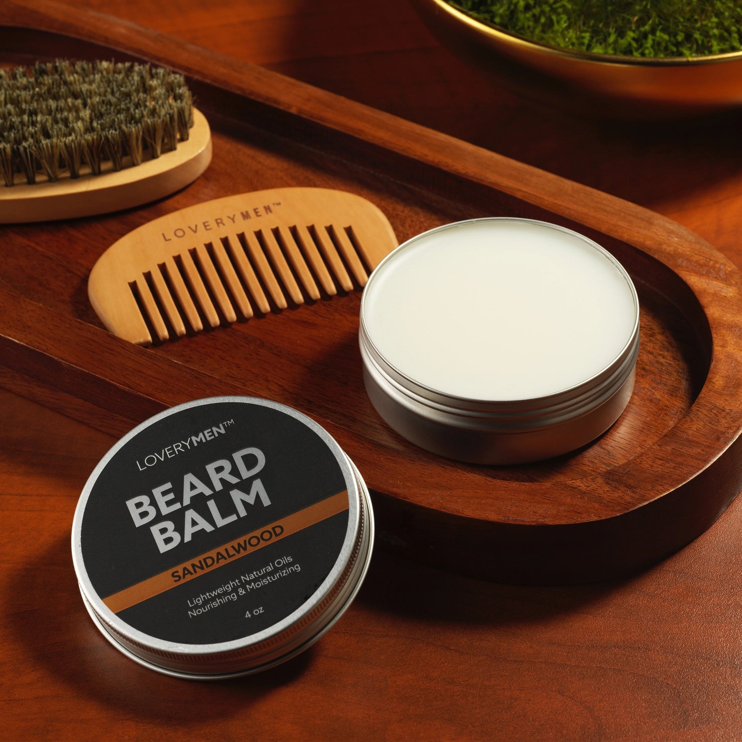 4-Pack Gift Set - Premium Grooming Gift showcasing a stylish packaging, ideal for gifting a grooming gift set for men who value their beard care.