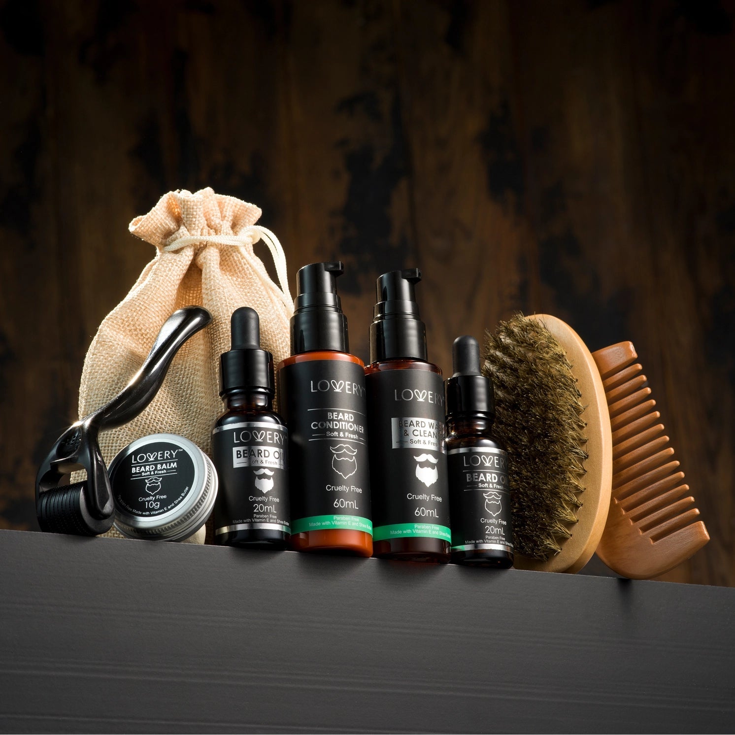 Mens Christmas Gifts, Beard Grooming & Growth Trimming Kit SP BOUTIQUE