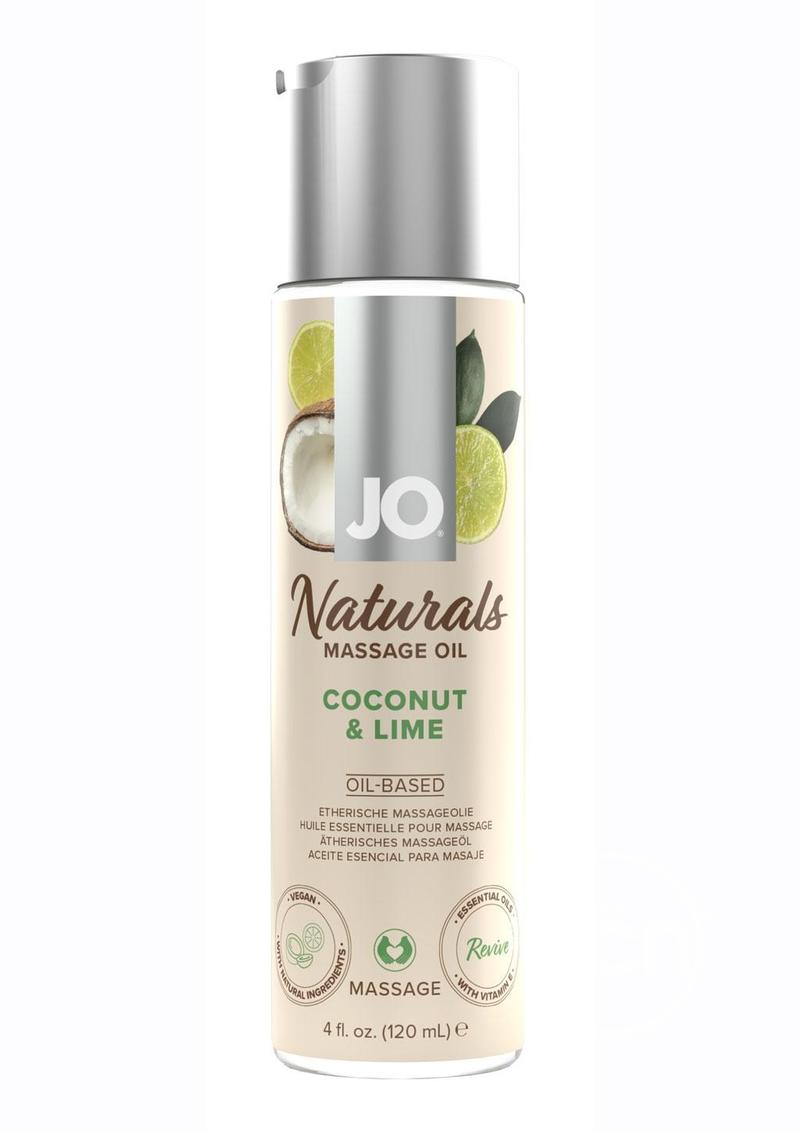 JO Naturals Coconut & Lime Massage Oil SYSTEM JO