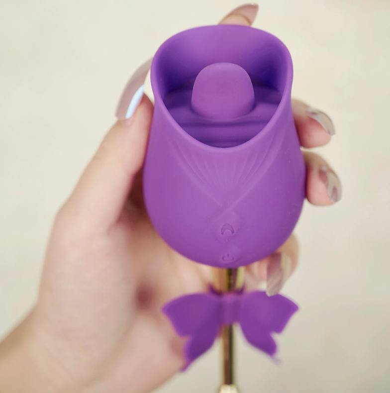 G-Spot Rose Massager with Tongue Licking SP BOUTIQUE