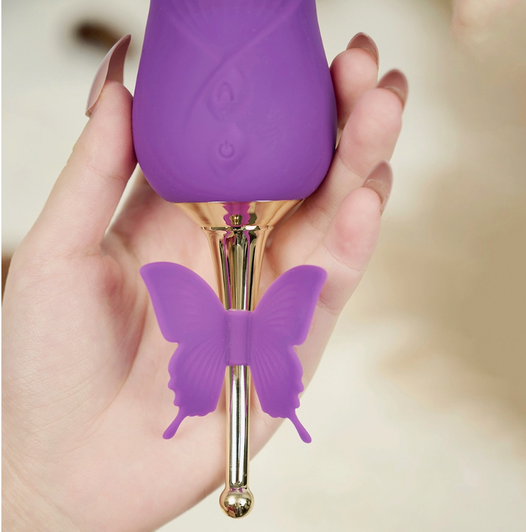 G-Spot Rose Massager with Tongue Licking SP BOUTIQUE