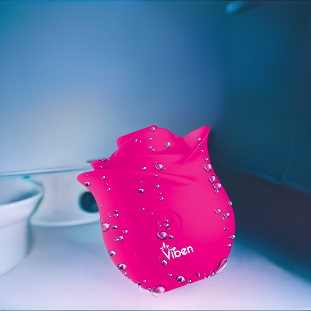 Zen Rose Handheld Rose Clitoral and Nipple Stimulator VIBEN