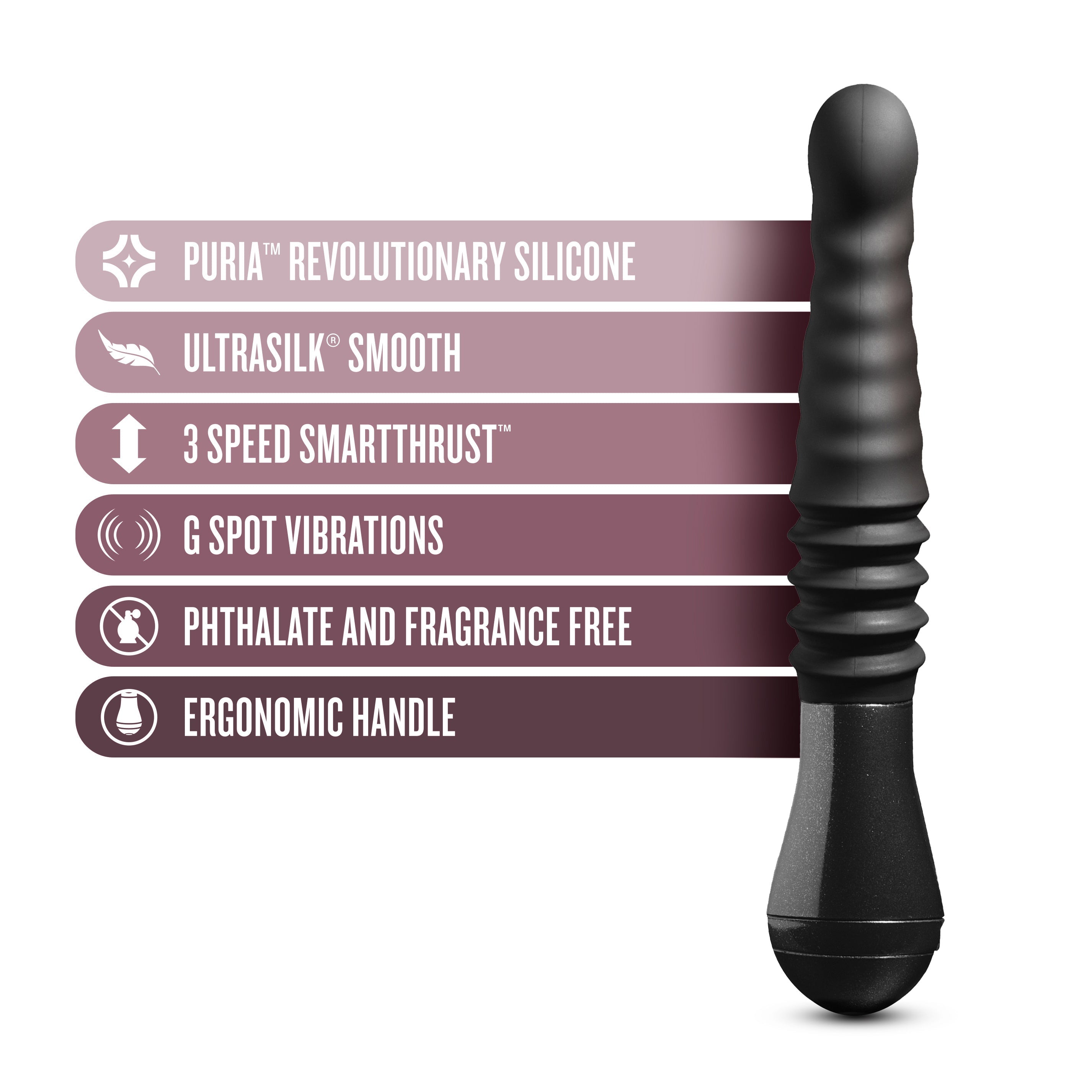 Temptasia Lazarus Rechargeable Silicone Thrusting Dildo - SP BOUTIQUE
