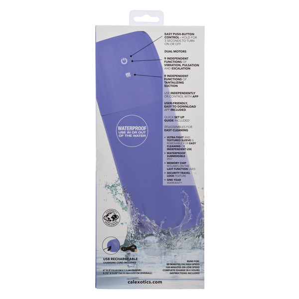 Calexotics Connect Stroker with Vibration and Suction - Purple CALEXOTIC