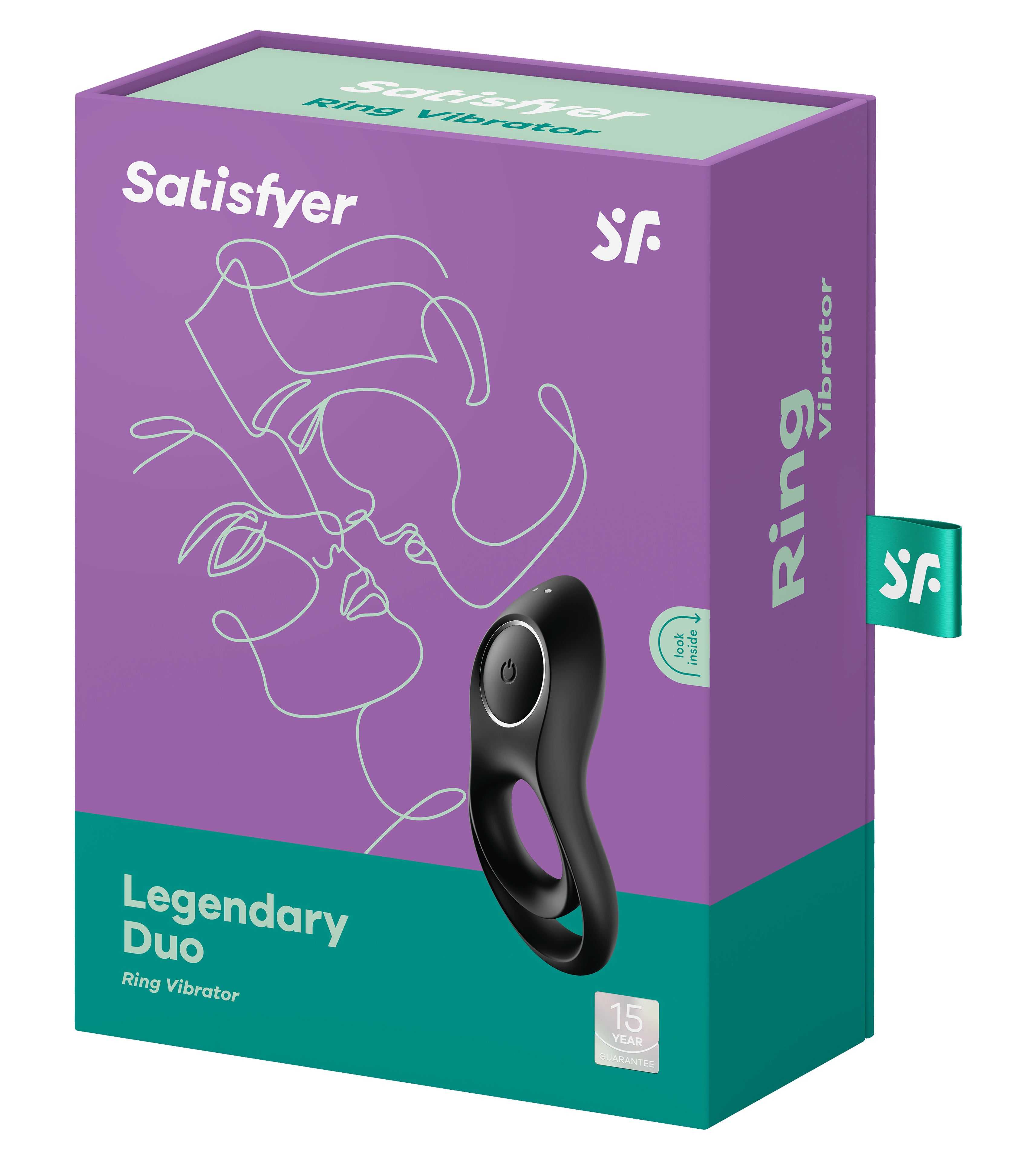 Satisfyer Epic Duo Ring Vibrator - Black