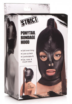 Ponytail Bondage Hood XR BRAND