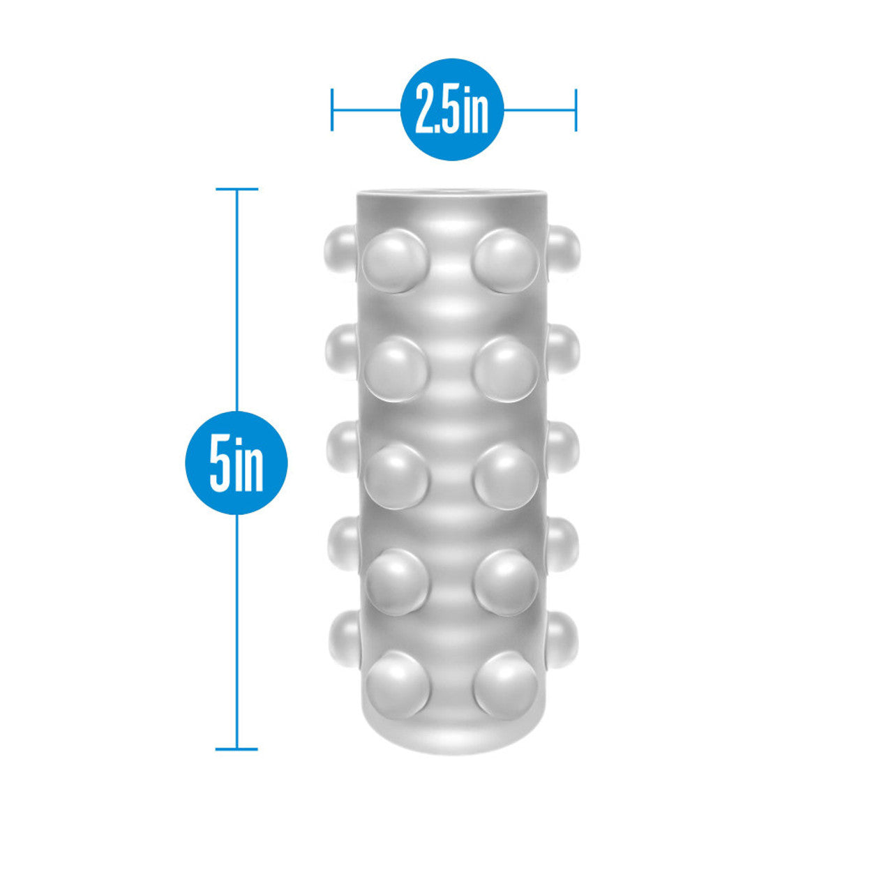 M for Men Soft and Wet Glow In The Dark Reversible Orb Masturbator BLUSH