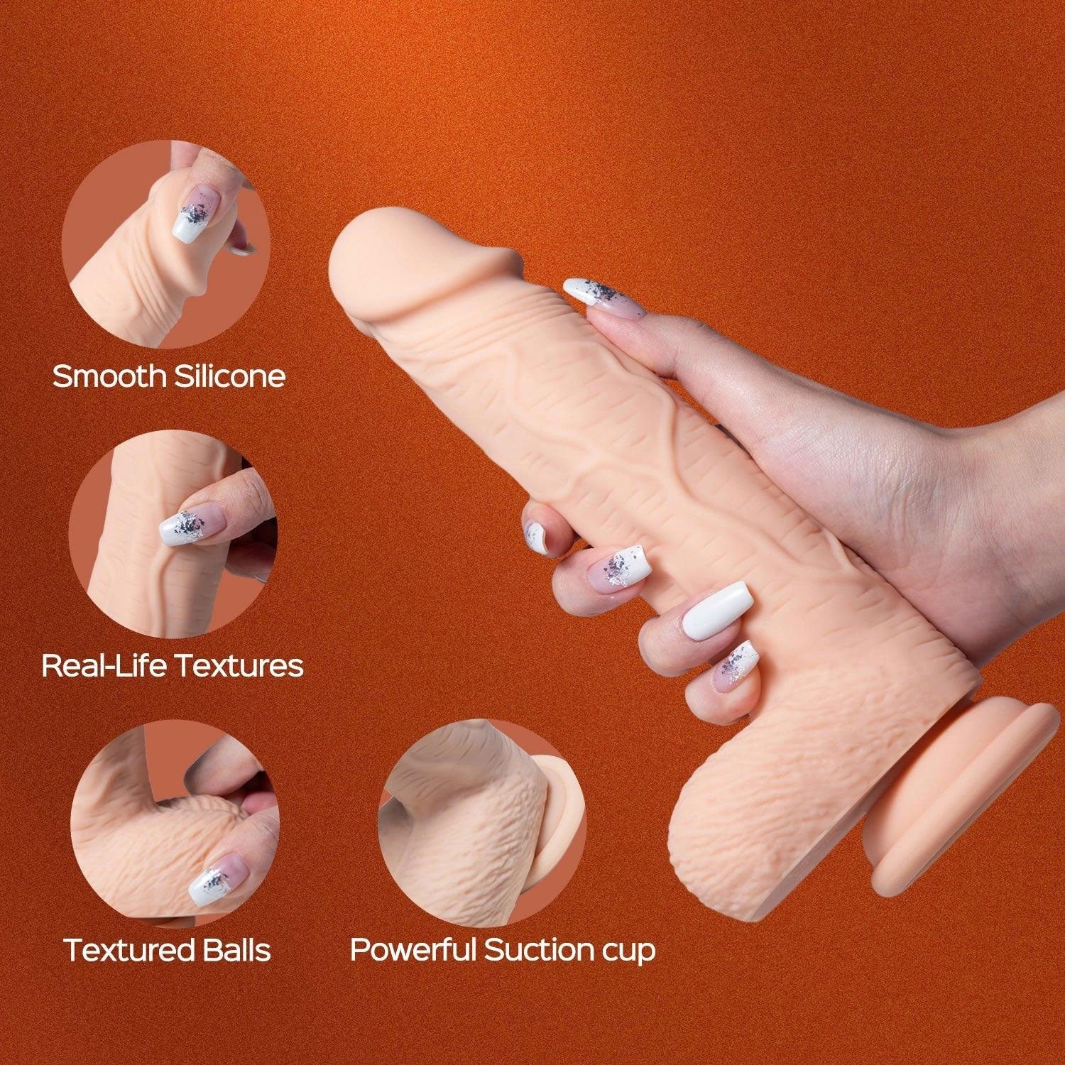 Paxton-App Controlled 7.5" Realistic Thrusting Penetrator Dildo HONEY PLAY BOX