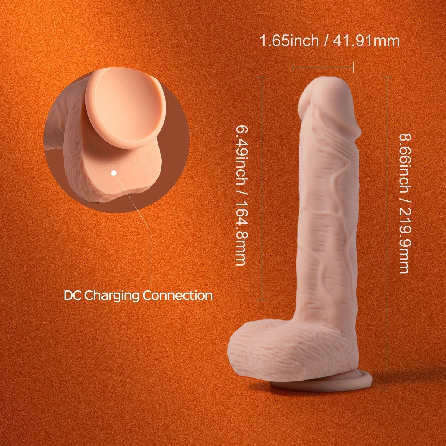 Paxton-App Controlled 7.5" Realistic Thrusting Penetrator Dildo HONEY PLAY BOX