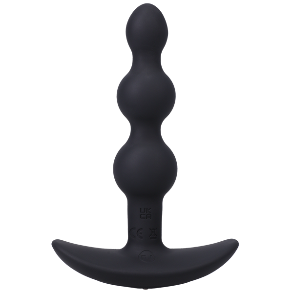 A-Play BEADED VIBE Rechargeable Silicone Anal Plug with Remote DOC JOHNSON