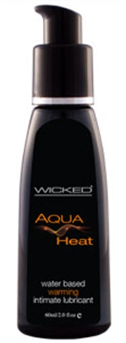 Wicked Aqua Heat 2oz Water-Based Warming Sensation Lubricant – Vegan, Paraben-Free, Long Lasting - SP BOUTIQUE