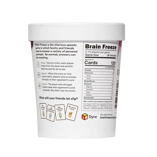 Brain Freeze the Speak-Before-You-Think Game - SP BOUTIQUE