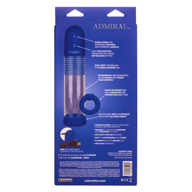 Admiral Sta-Hard Male Enhancement Pump Kit with Silicone Base and Master-Grip Handle - SP BOUTIQUE