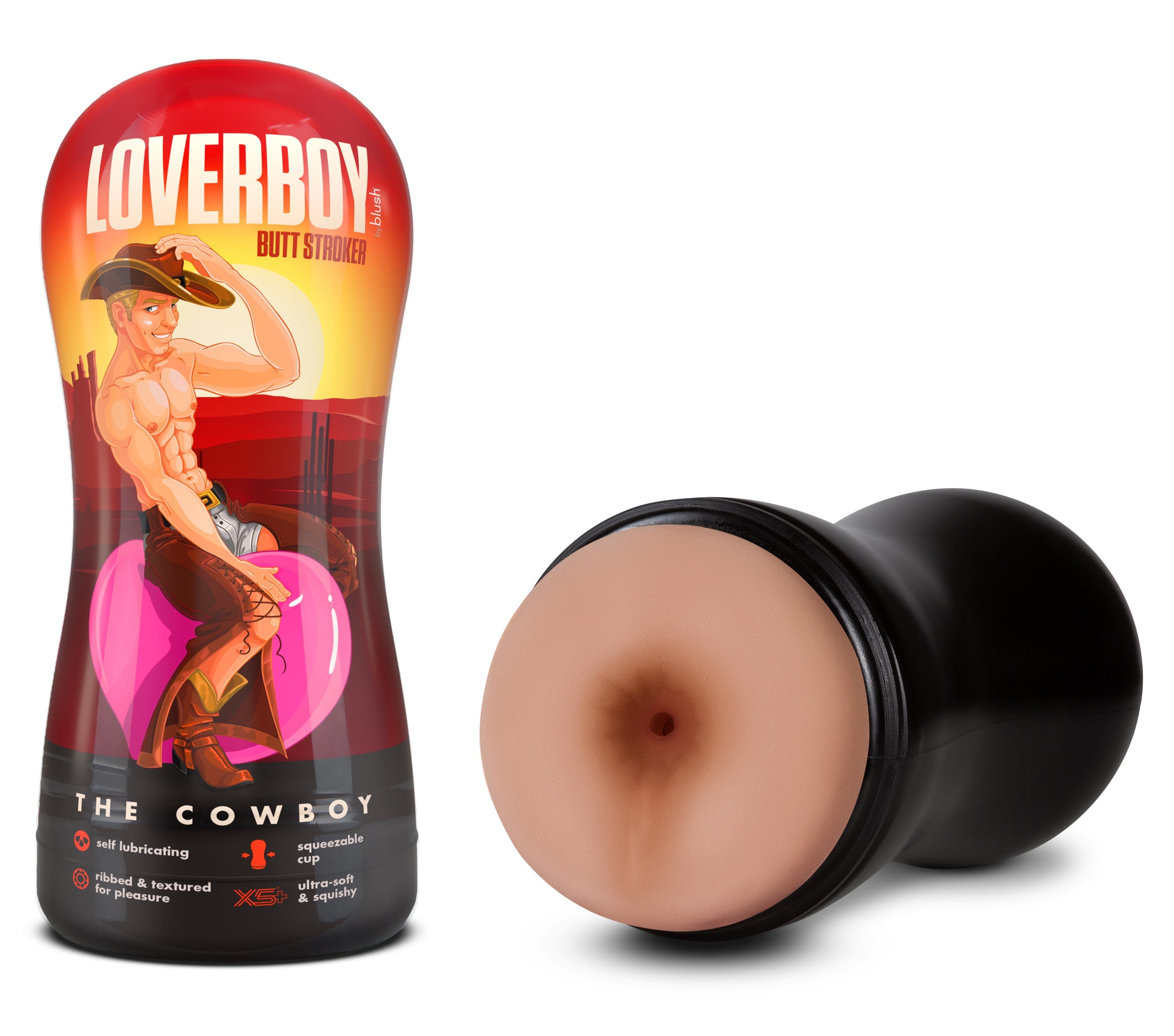 Loverboy - Cowboy - Self Lubricating Stroker - Beige - SP BOUTIQUE