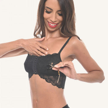 Sincerely Amber Beaded Nipple Clamp - SP BOUTIQUE