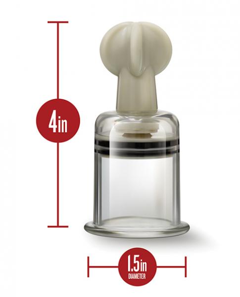 Temptasia Clit & Nipple Large Twist Suckers Clear Set Of 2 - SP BOUTIQUE