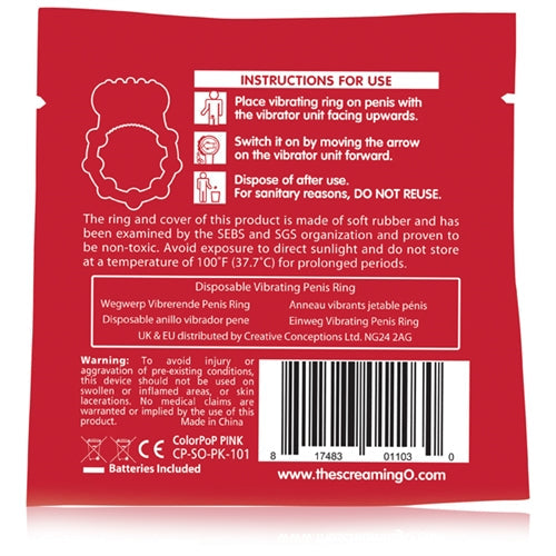 Color Pop Quickie Vibrating Ring - SP BOUTIQUE