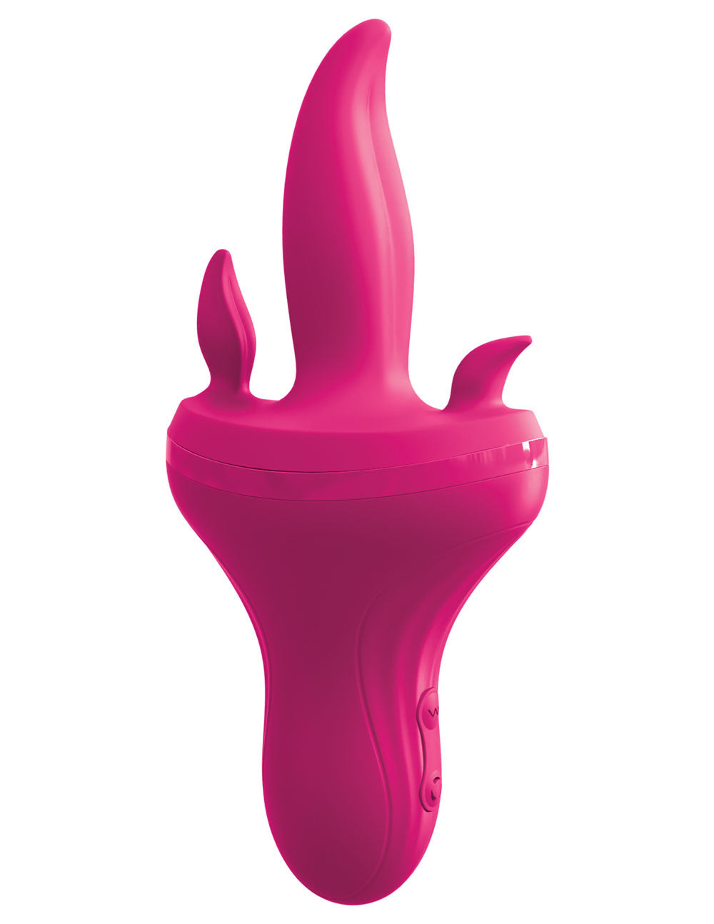 3Some Holey Trinity Triple Tongue Vibrator - Rechargeable Silicone, Multi-Speed, Remote Control - SP BOUTIQUE