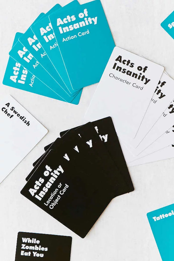Acts of Insanity Raunchy Party Card Game for Adults - 4 to 12 Players, Fun Acting Challenges - SP BOUTIQUE
