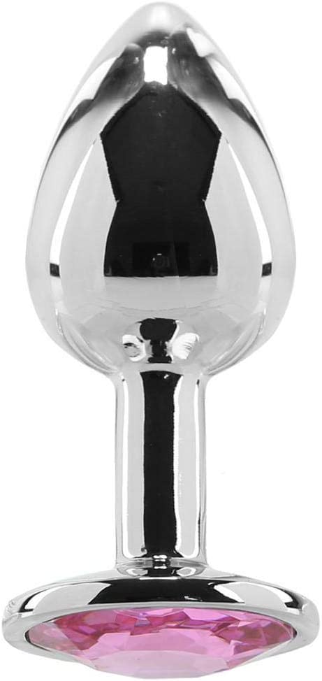 Adam & Eve Gem-Studded Anal Plug with Gem - Tapered Design for Smooth Temperature Play - SP BOUTIQUE