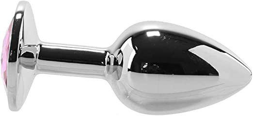 Adam & Eve Gem-Studded Anal Plug with Gem - Tapered Design for Smooth Temperature Play - SP BOUTIQUE