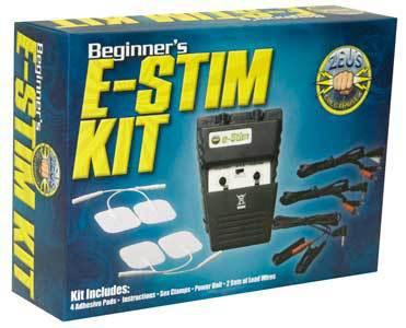 Zeus E-Stim Beginner Electrosex Kit - 4 Adhesive Pads, Bonus Clamps for Ultimate Stimulation - SP BOUTIQUE