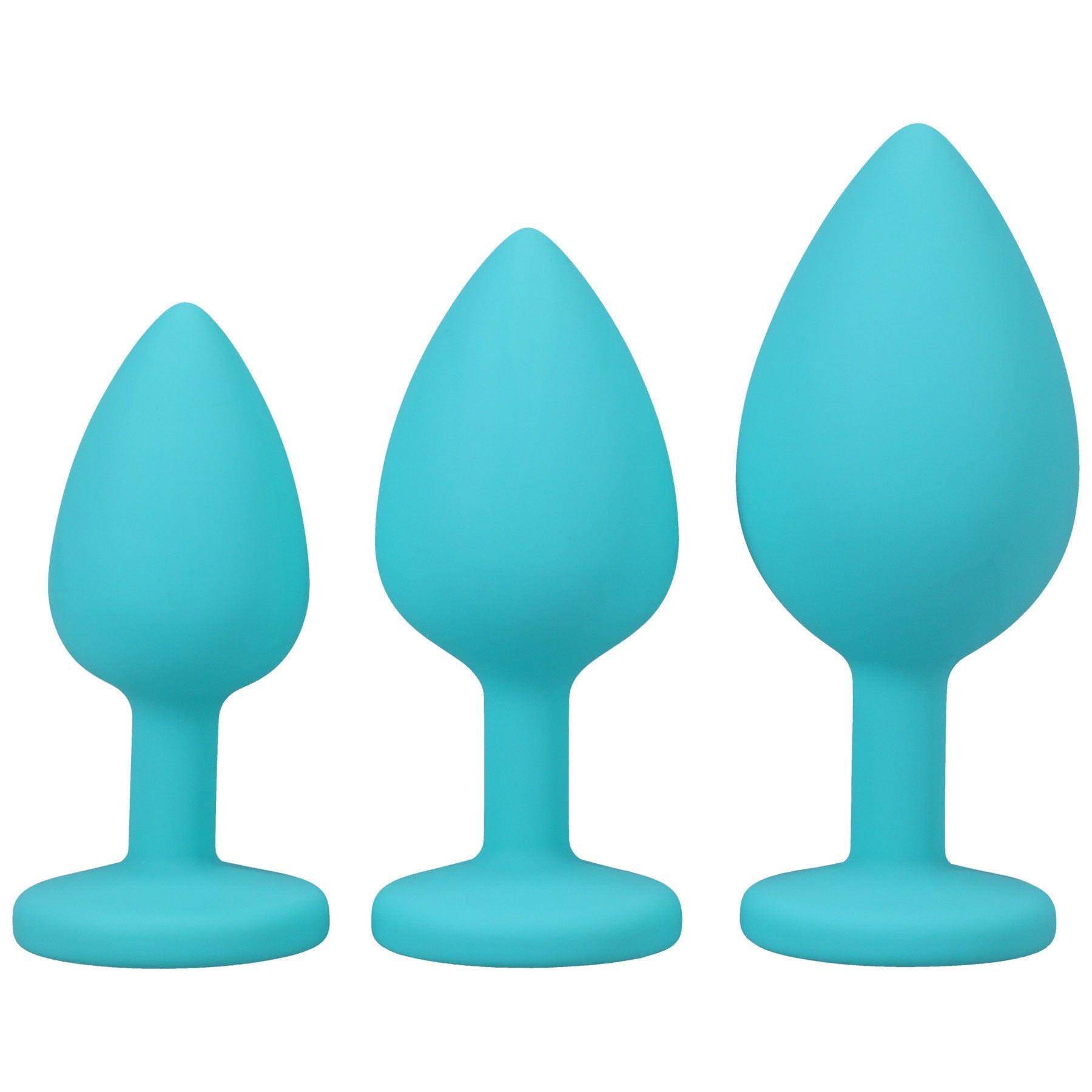 A-Play Beginner Butt Plug Set – 3-Piece Silicone Spade Design, Graduated Sizes, Body-Safe - SP BOUTIQUE