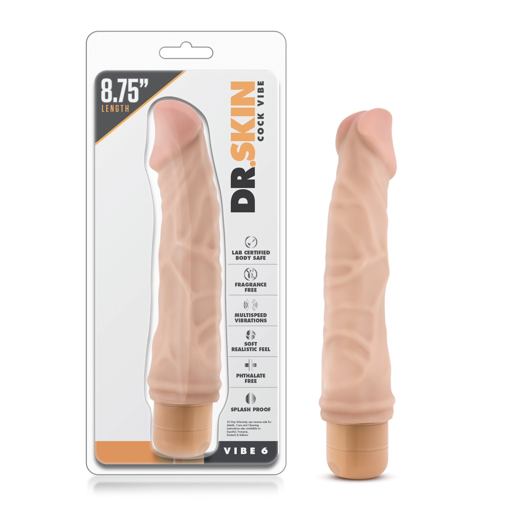 Dr. Skin - Cock Vibe 6 - Beige - SP BOUTIQUE