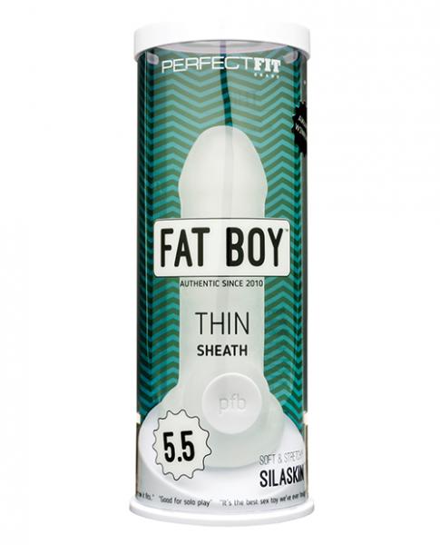 Perfect Fit Fat Boy Thin 5.0 inches Sheath Clear - SP BOUTIQUE