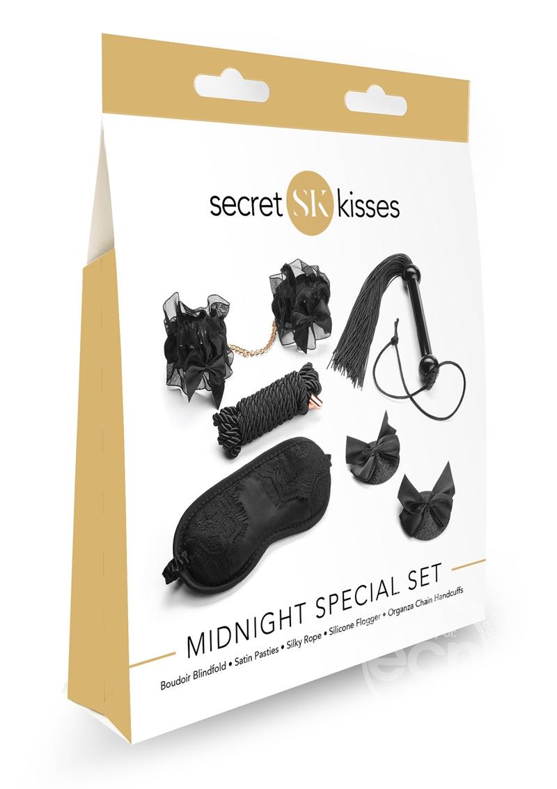Secret Kisses Midnight Special Set Bondage 5 Piece Collection - SP BOUTIQUE