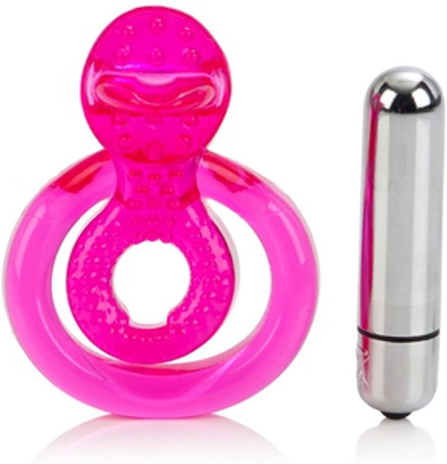 Dual Clit Flicker With Removable Waterproof Stimulator Pink - SP BOUTIQUE