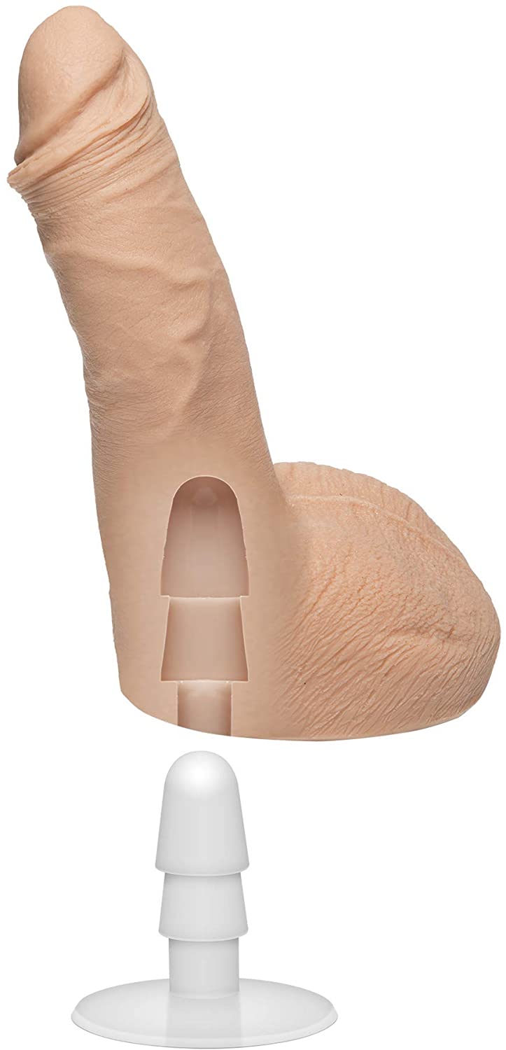 Signature Cocks - Ryan Bones ULTRASKYN Cock w/Removable Vac-U-Lock Suction Cup Vanilla DOC JOHNSON