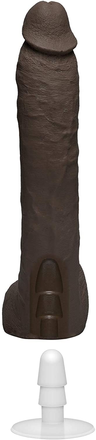 Signature Cocks Isiah Maxwell ULTRASKYN Cock with Removable Vac-U-Lock Suction Cup Chocolate - SP BOUTIQUE