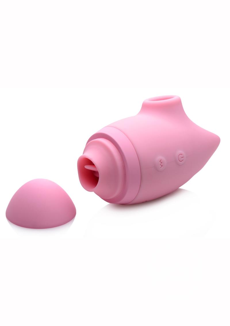 Inmi Shegasm Kitty Licker 5X Silicone Rechargeable Clit Stimulator - Pink BMS FACTORY