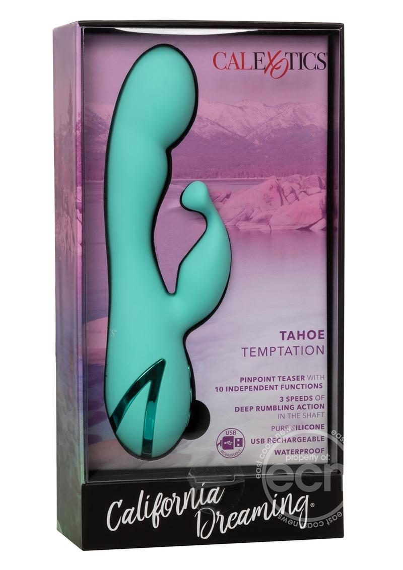 California Dreaming Tahoe Temptation Silicone Rechargeable Rabbit Vibrator - SP BOUTIQUE