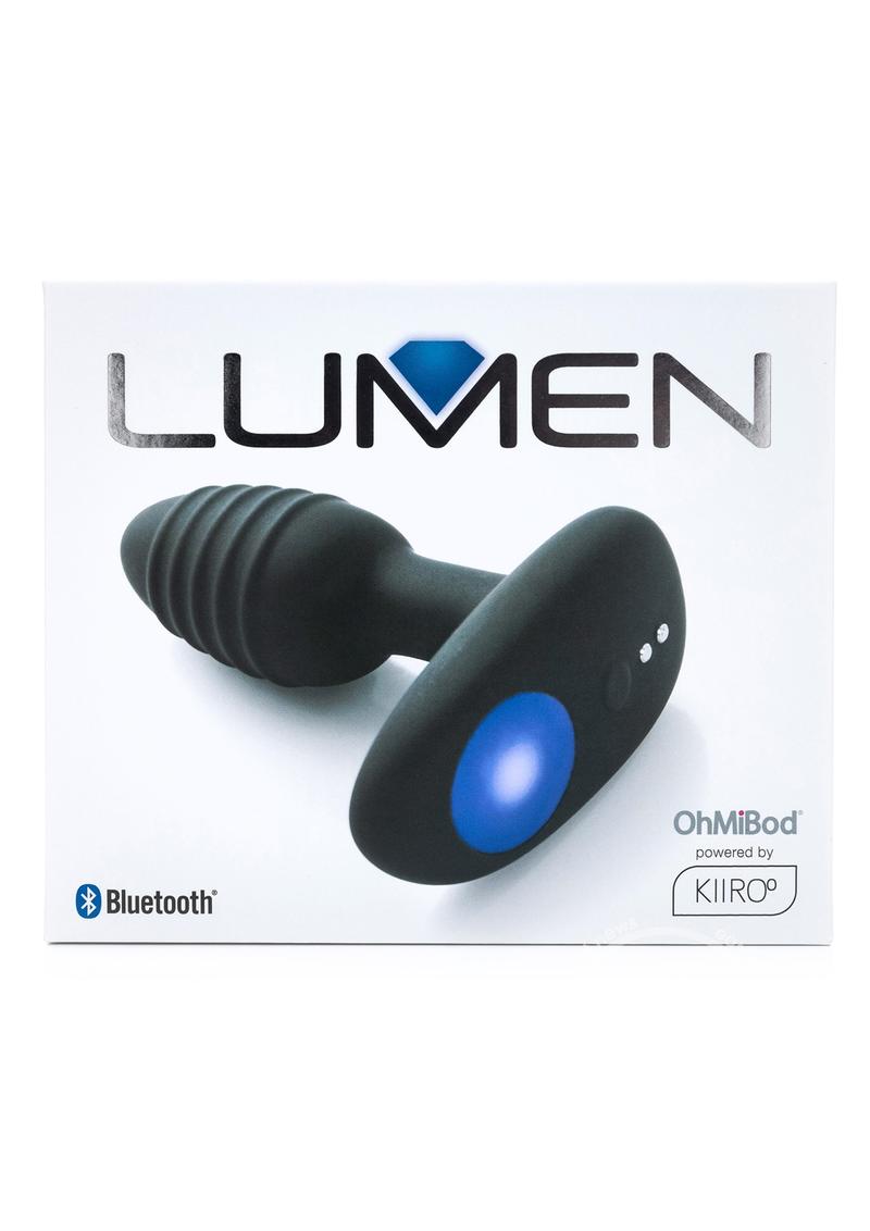 Kiiroo Ohmibod Lumen Silicone Rechargeable Butt Plug - Black - SP BOUTIQUE