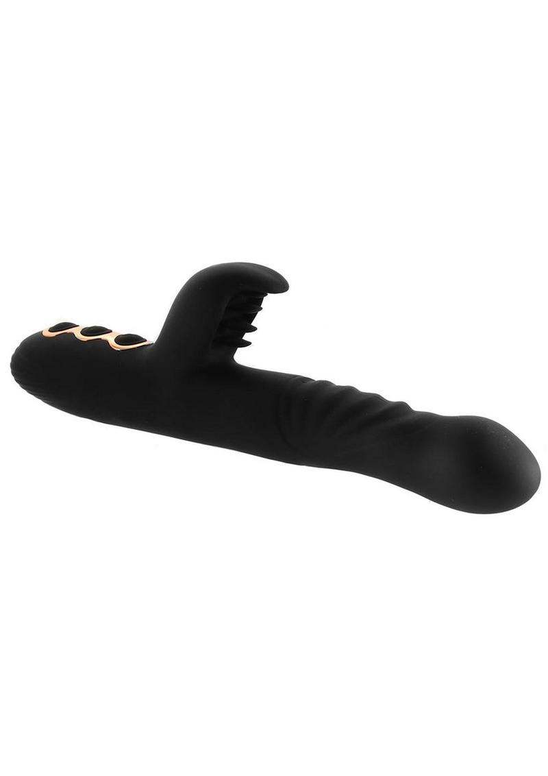 Princess Silicone Rechargeable Heat-Up Thruster - Black - SP BOUTIQUE