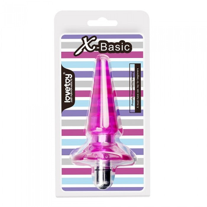 X-Basic Petite Vibrating Butt Plug – 0.25 Inch Tip for Gentle Anal Pleasure & Versatile Use - SP BOUTIQUE