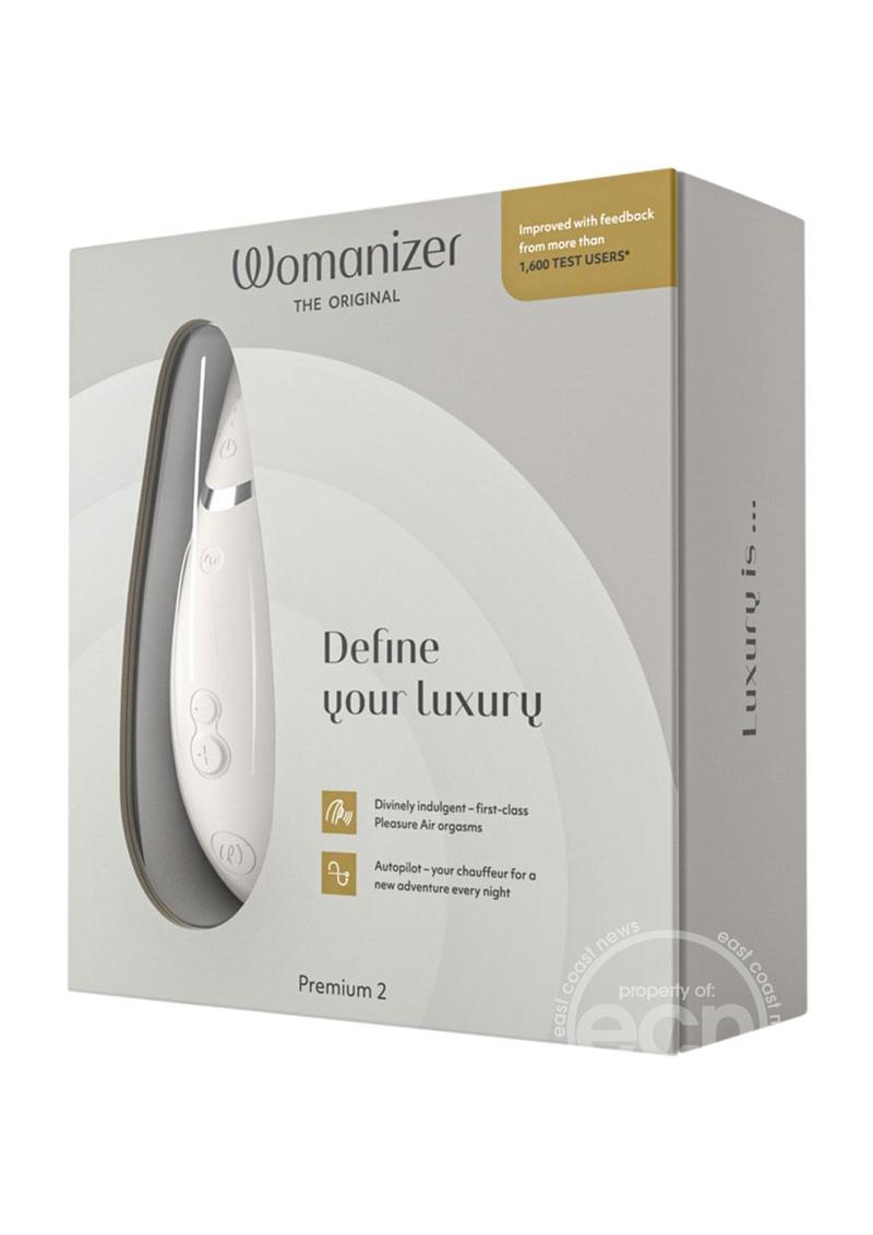 Womanizer Premium 2 Clitoral Stimulator - 14 Intensities, Smart Silence & Autopilot Experience - SP BOUTIQUE