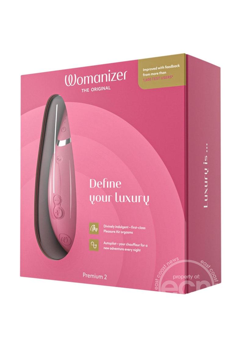 Womanizer Premium 2 Clitoral Stimulator - 14 Intensities, Smart Silence & Autopilot Experience - SP BOUTIQUE