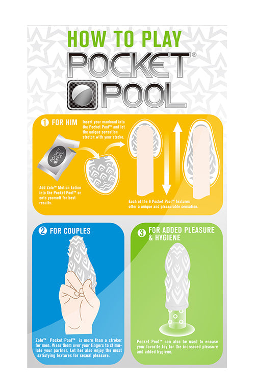 Zolo Pocket Pool Male Stimulator Sleeve - Compact Travel-Friendly Sensation for Instant Pleasure - SP BOUTIQUE