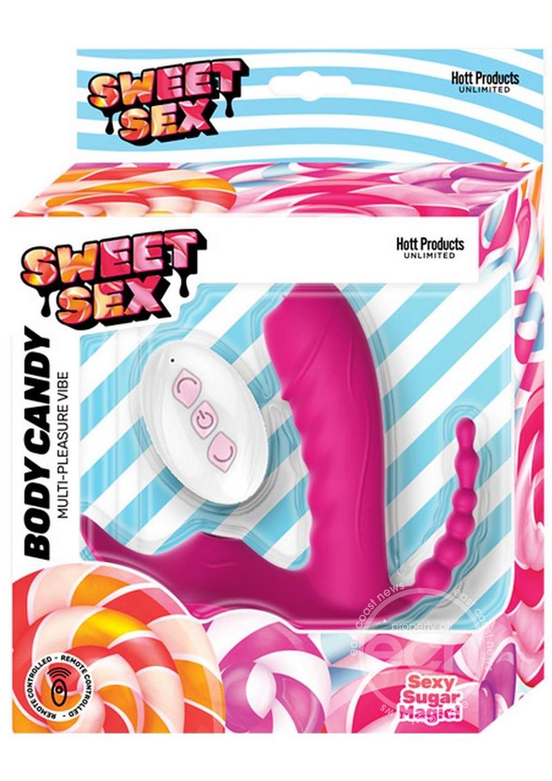 Sweet Sex Body Candy Silicone Rechargeable Stimulator - Magenta - SP BOUTIQUE