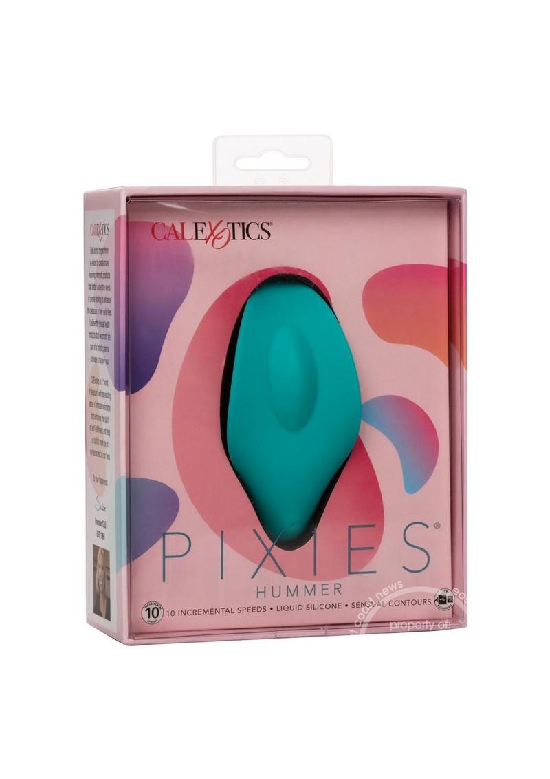 Pixies Hummer Rechargeable Silicone Finger Vibrator - Green - SP BOUTIQUE
